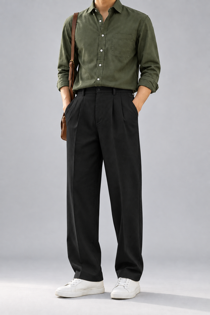 ⚡ KOREAN BAGGY FORMAL PANT 🖤