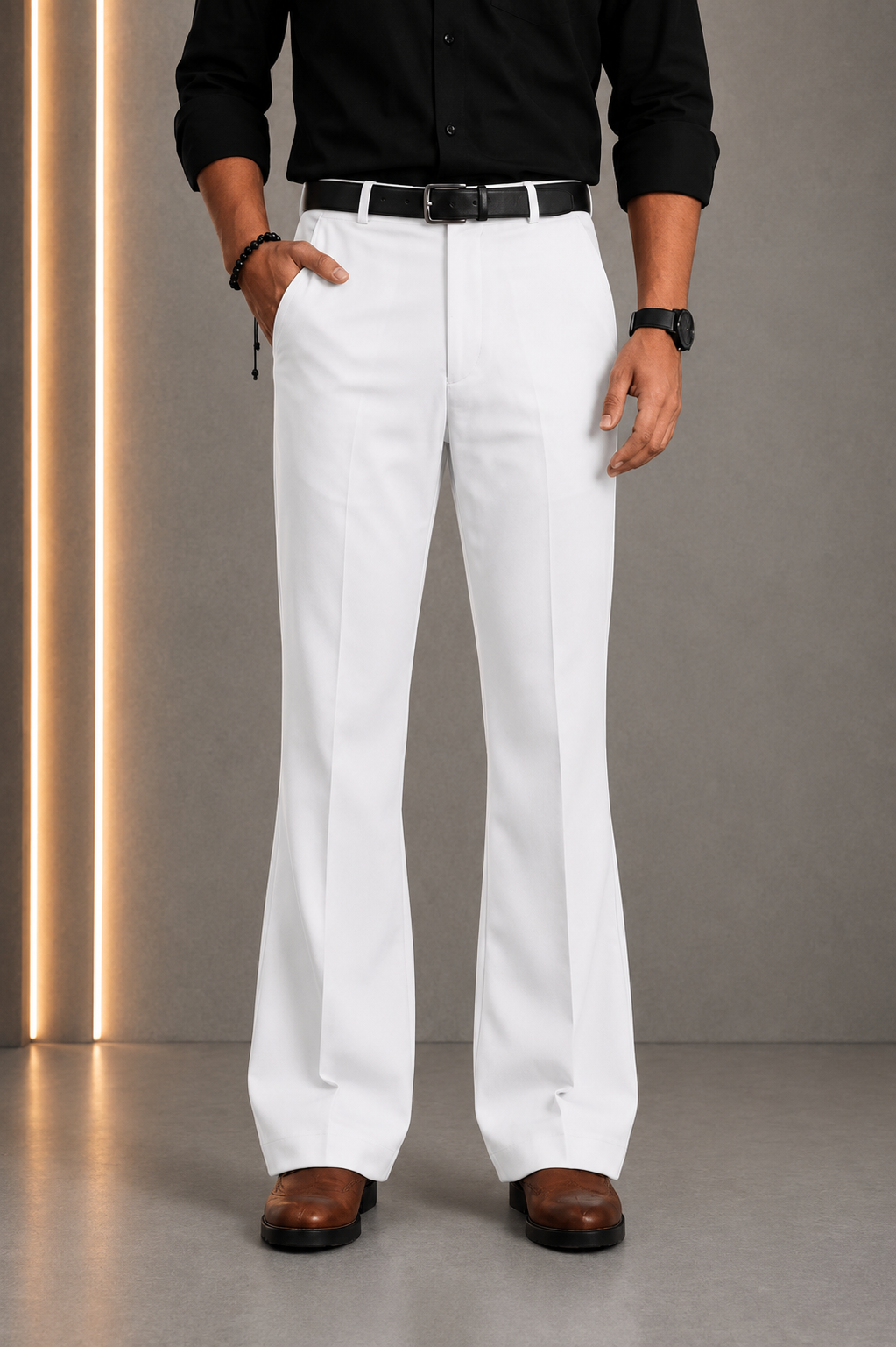 boot cut dress pants for men Classic Bootcut Pant in Bangladesh Stylish and fashion size:Extra Large Long Sleeve Pocket Detail leopard vacation